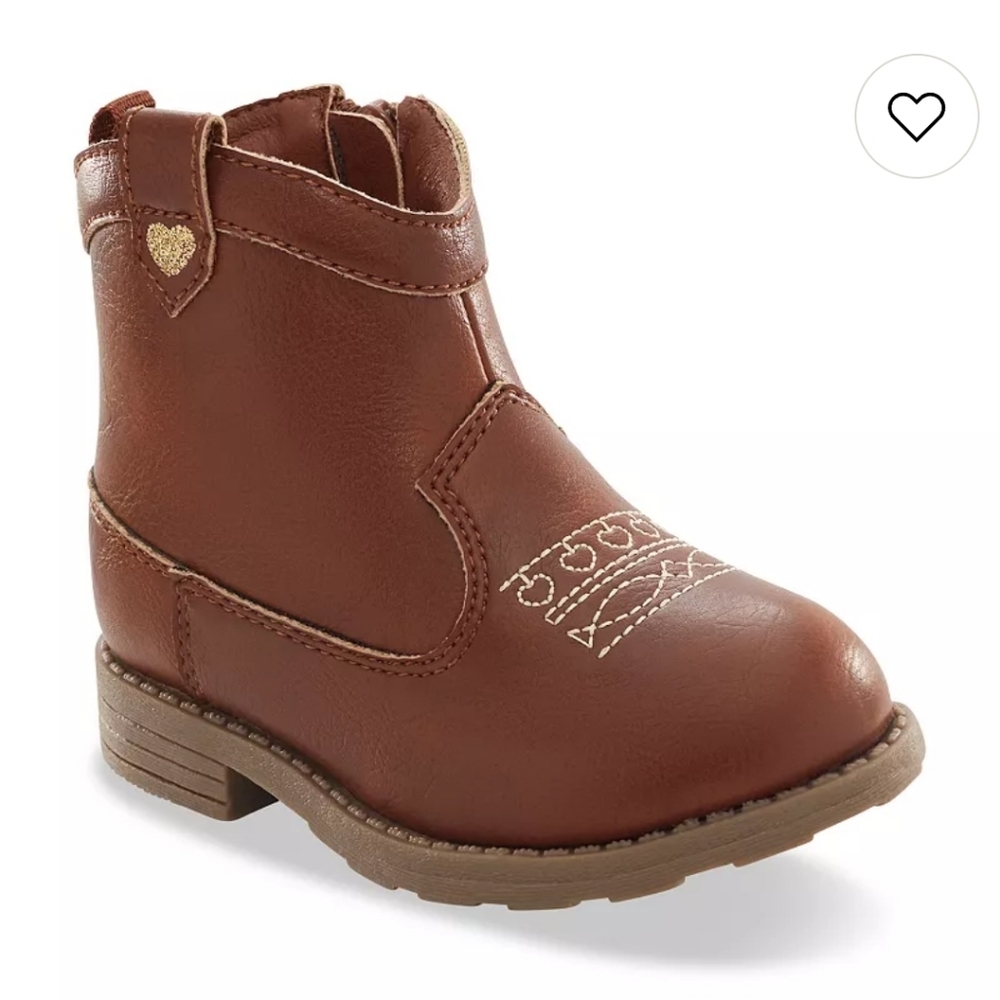 NWT Carter's Delilah Cowboy Boots- 4 Toddler